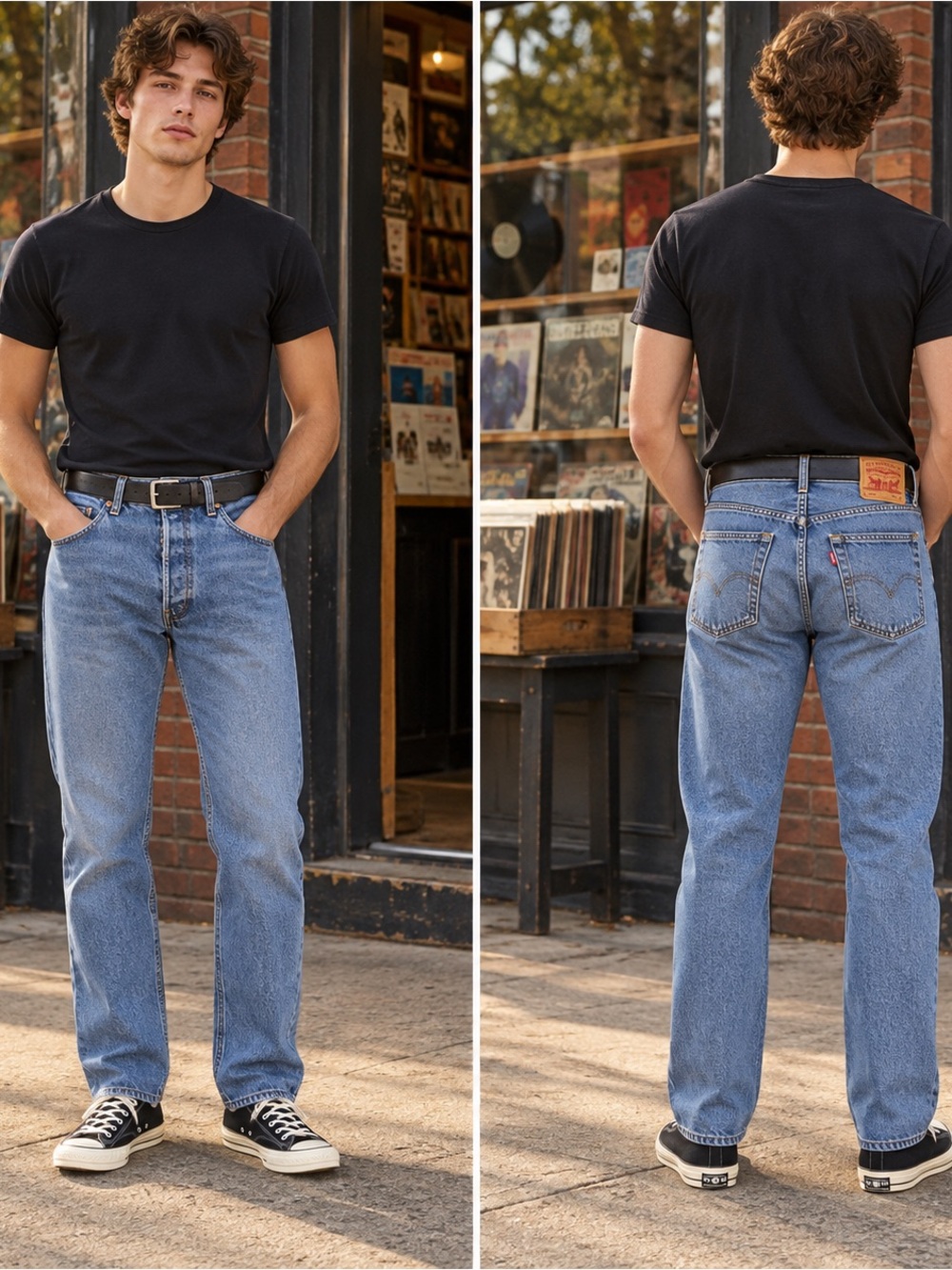 Levi’s 501 Original Fit Men’s Jeans 30x30 Medium Wash Button Fly